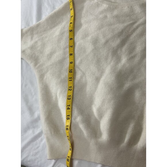 The Reset R Label Sweater Size Medium Ivory Knit 100% Wool Dolman Sleeve - Picture 14 of 14
